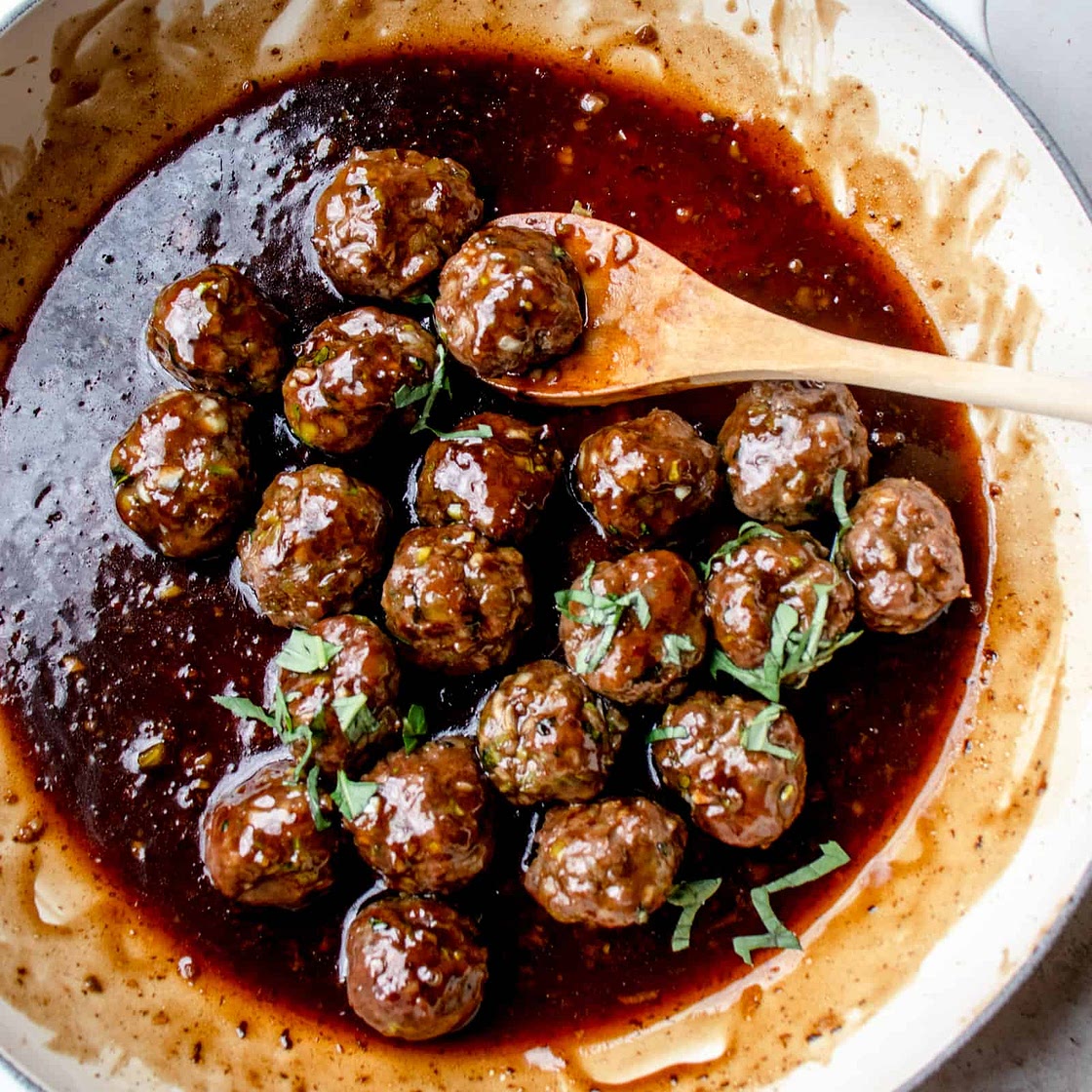 aip/paleo honey garlic meatballs (gluten-free)