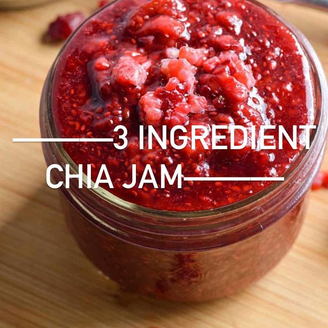 RECIPE HERE ⬇️✨ SUPER EASY 3 ingredient chia jam by My forever go-to addition to oatmeal, yogurt bowls, toast &amp; a great way to level up my pb&amp;js!! (Plus it’s a great way to reduce your sugar intake &amp; increase your fibre a little thanks to the c
