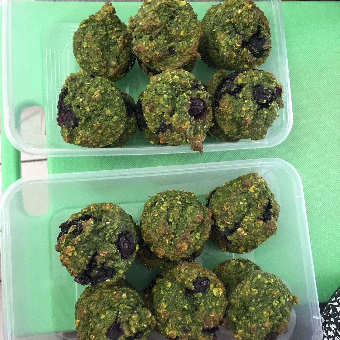 Green muffins
