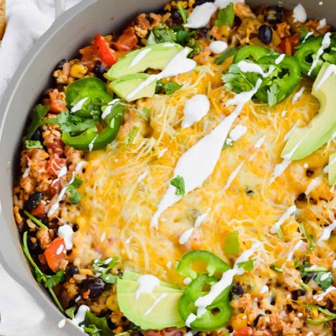 Cheesy Mexican Chicken Skillet Recipe