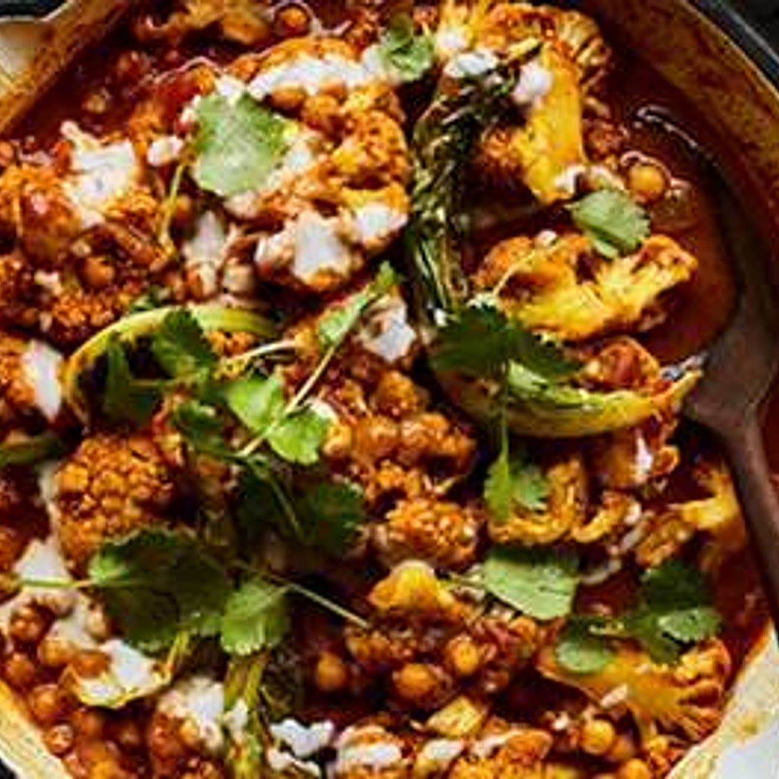 Cauliflower & chickpea tikka masala