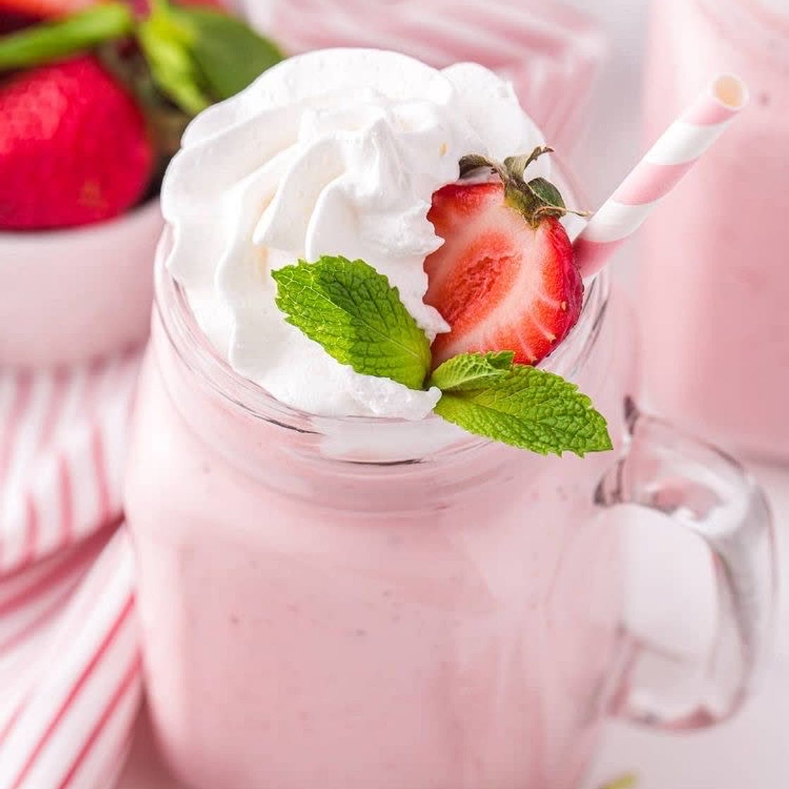 Strawberry milkshake