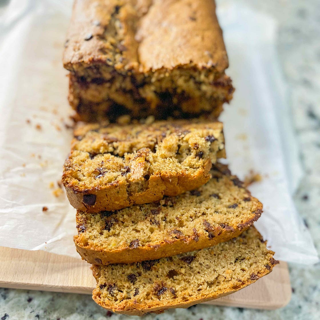 Spiced banana cake bread 