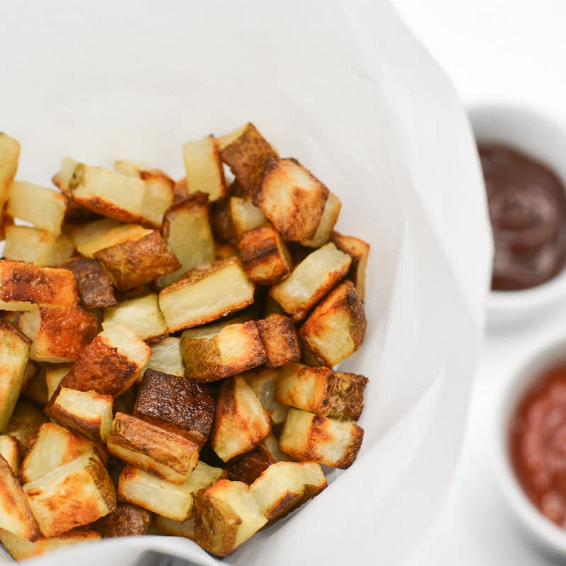 Oven Baked Crispy Square Potatoes