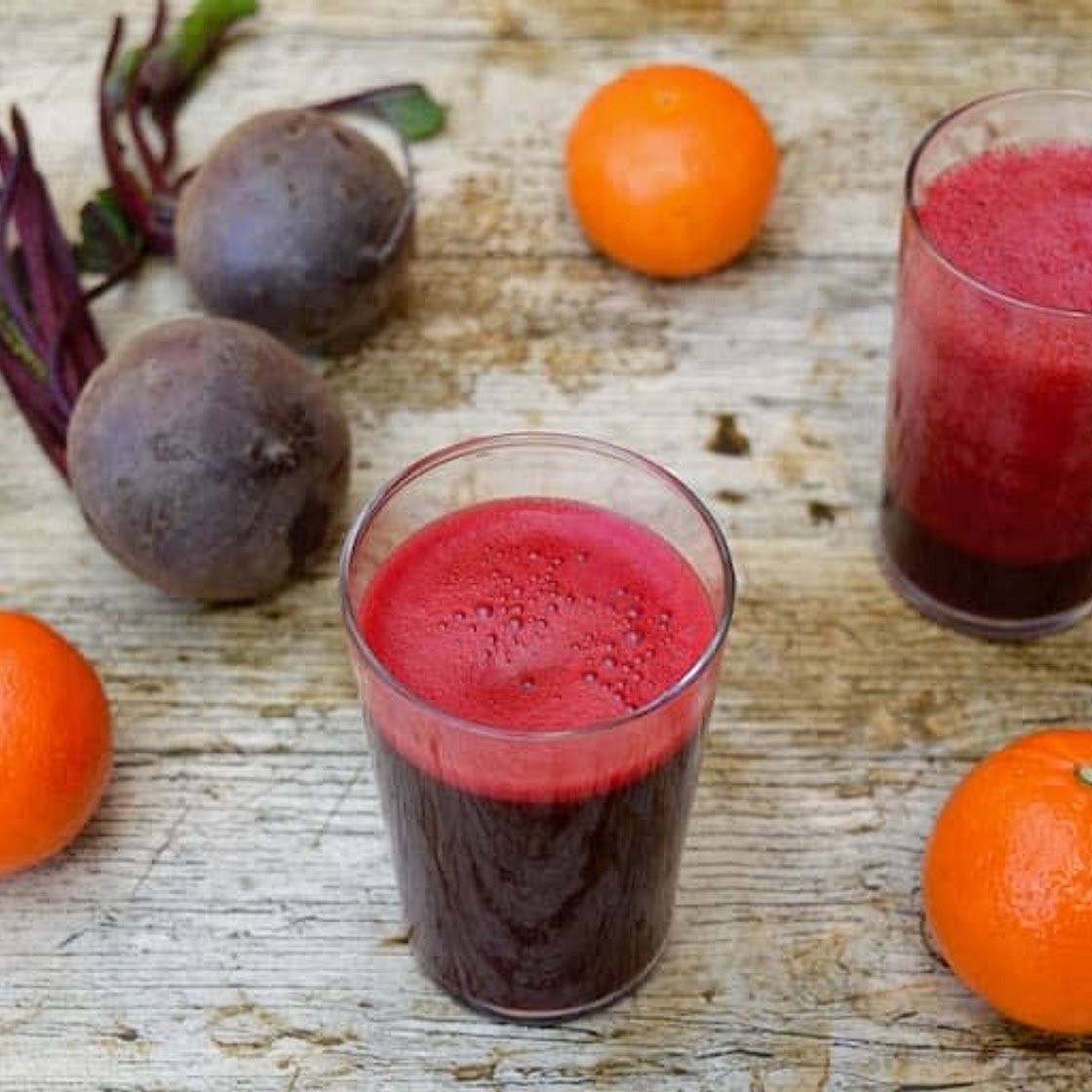 Orange/beetroot juice