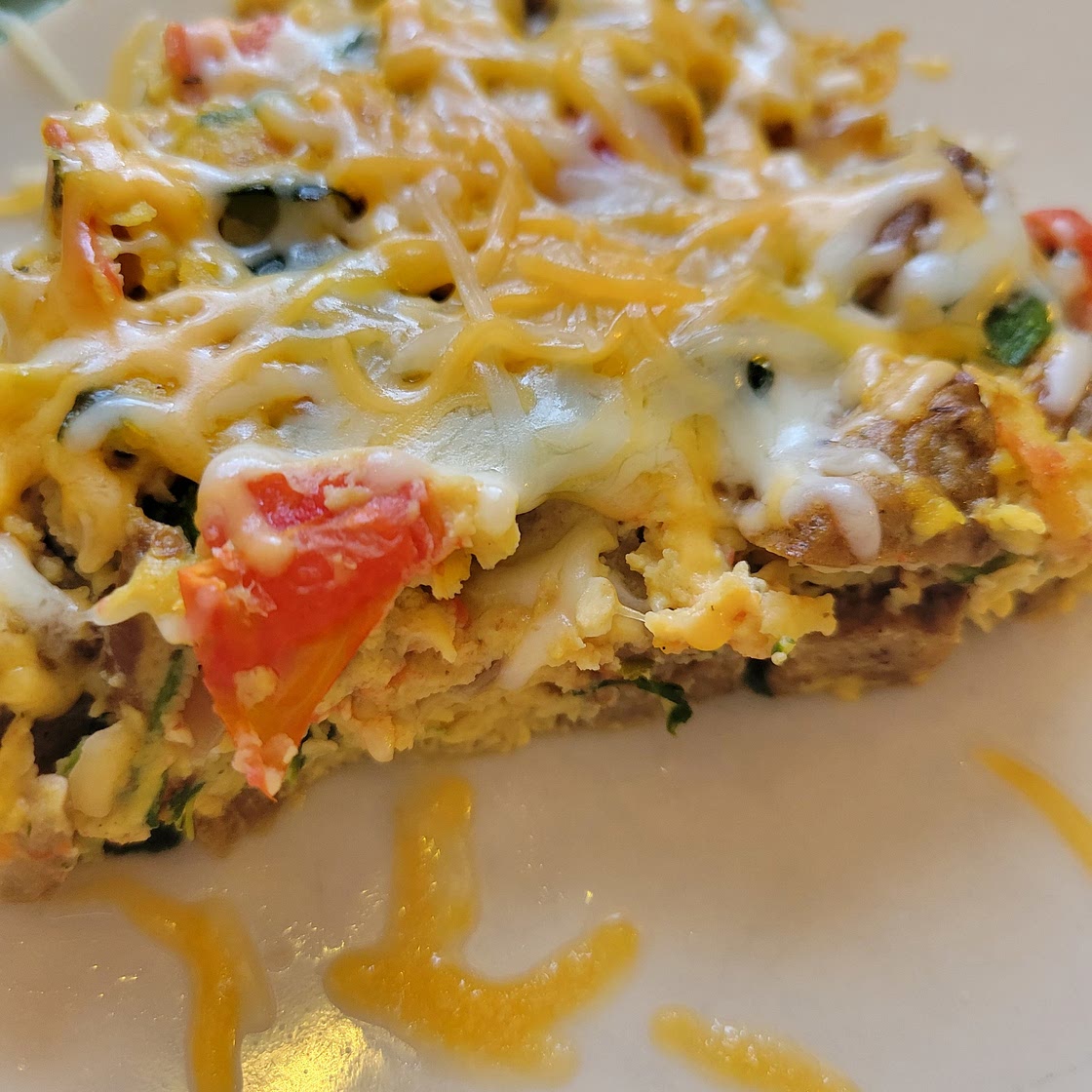 Healthy Turkey Sausage & Zucchini Fritata