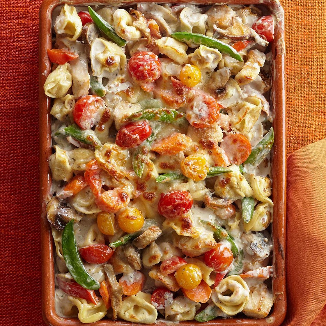 Tortellini-Vegetable Bake