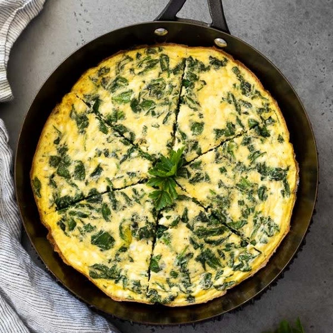 Feta and Spinach Frittata