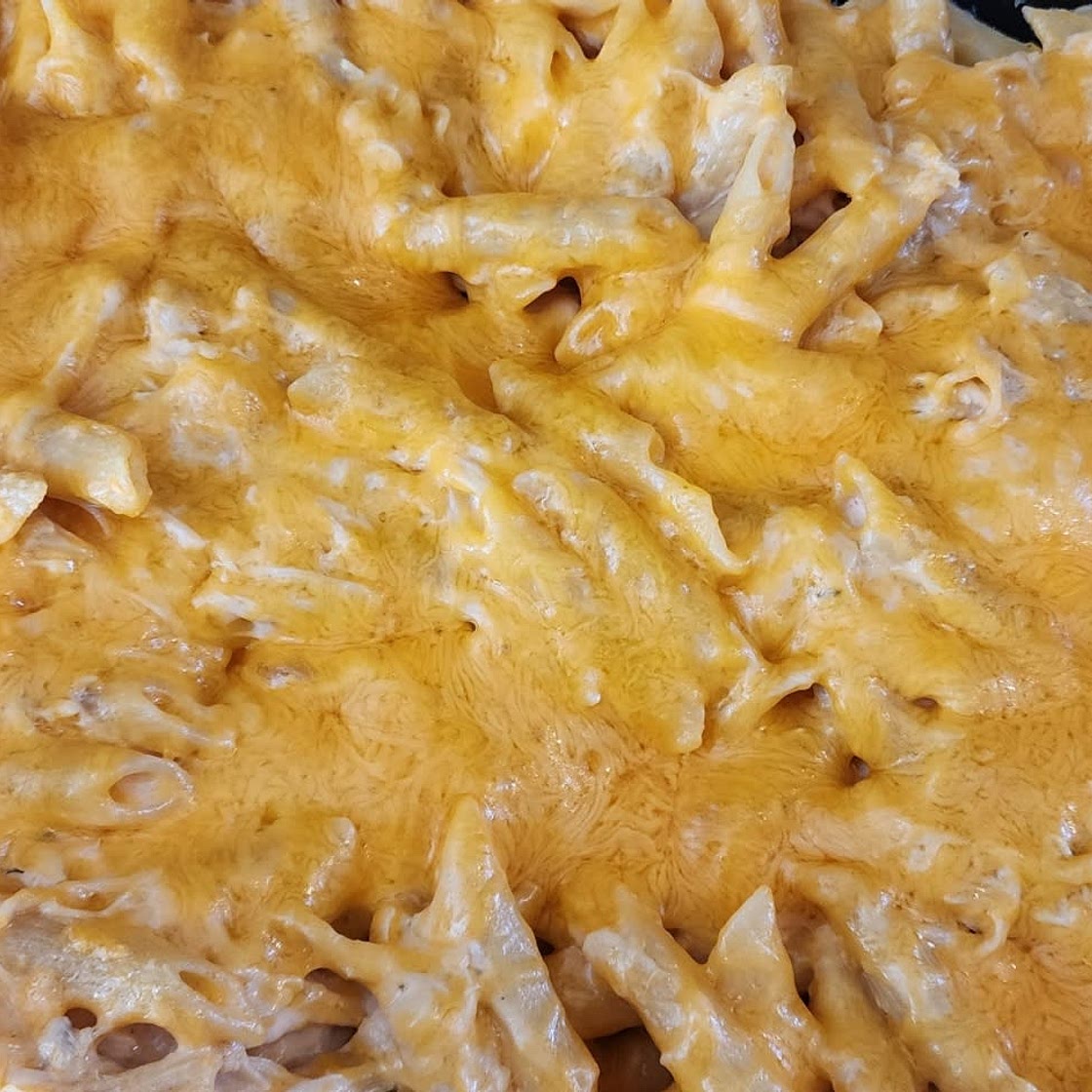 Buffalo Chicken Pasta Bake