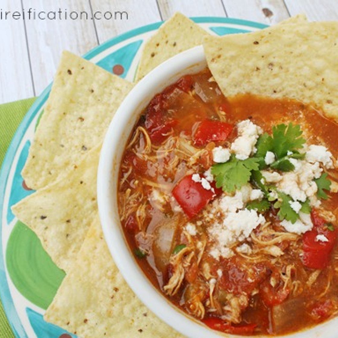 Chilaquiles Mexican Crock Pot Chicken Soup