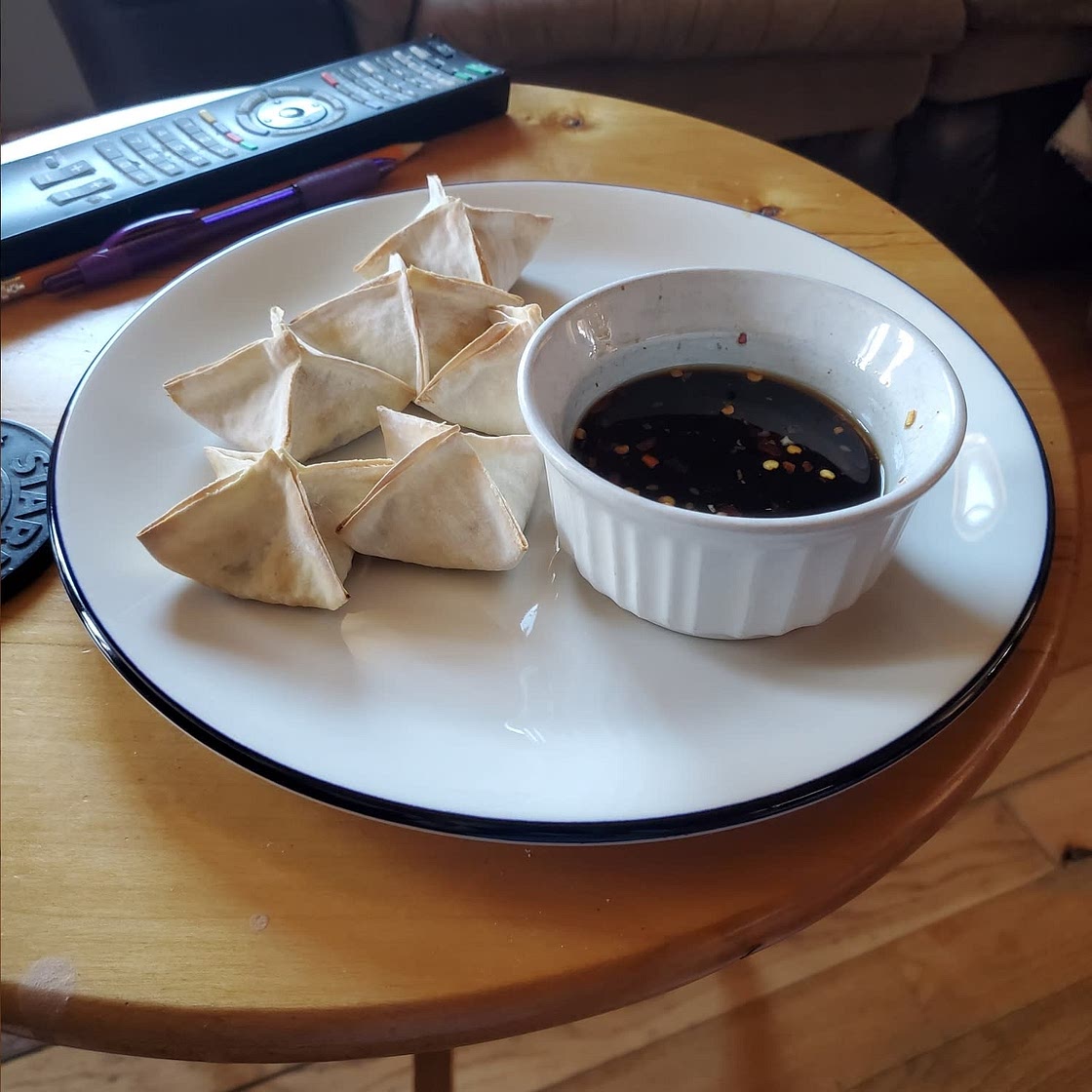 Crispy Vegan Air-Fryer Wontons