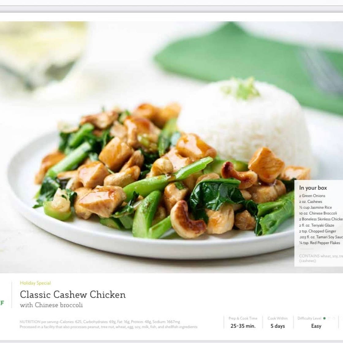 Cashew Chicken with Broccoli  
