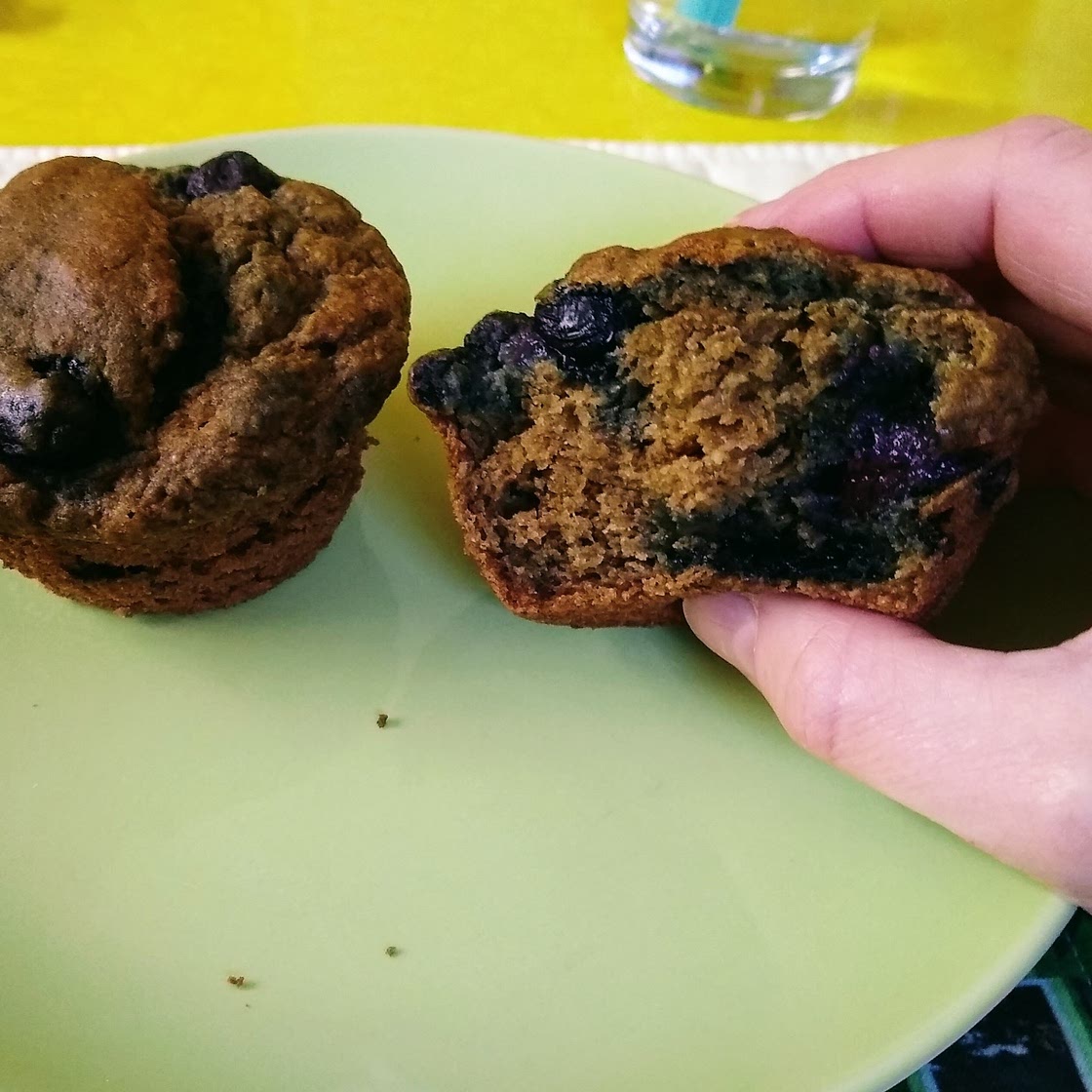 Blueberry Teff Muffins