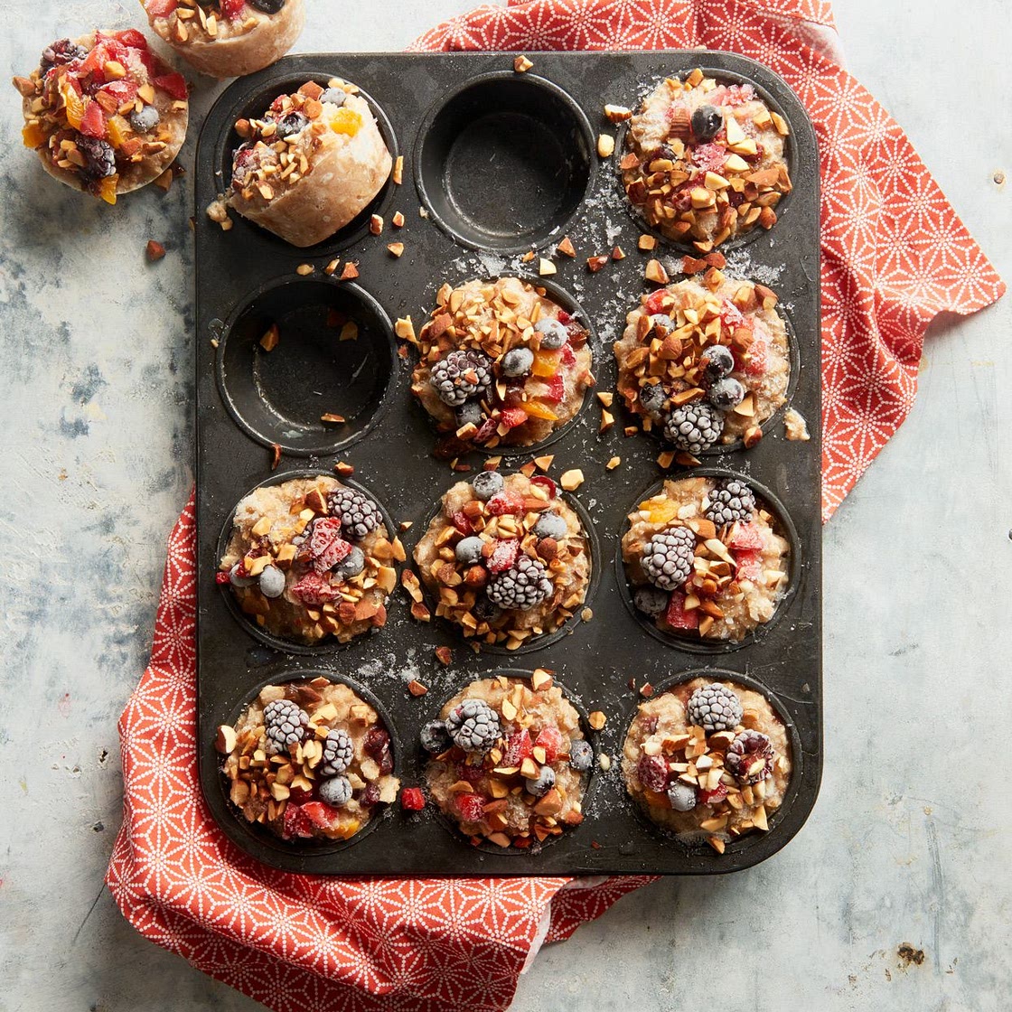 Fruit, Nut, and Brown Sugar Freezer Oatmeal Cups
