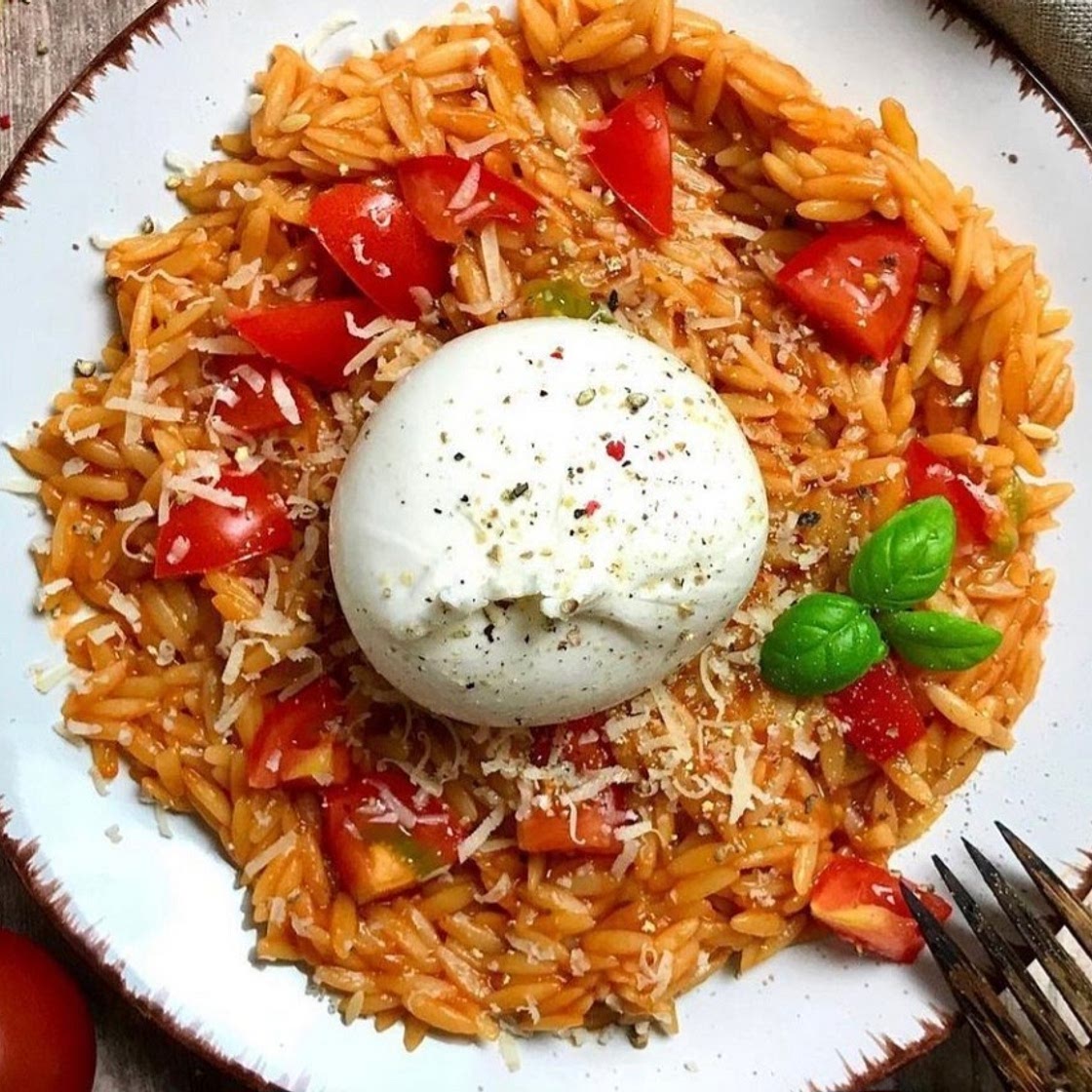 Tomaten Pasta Risotto Burrata