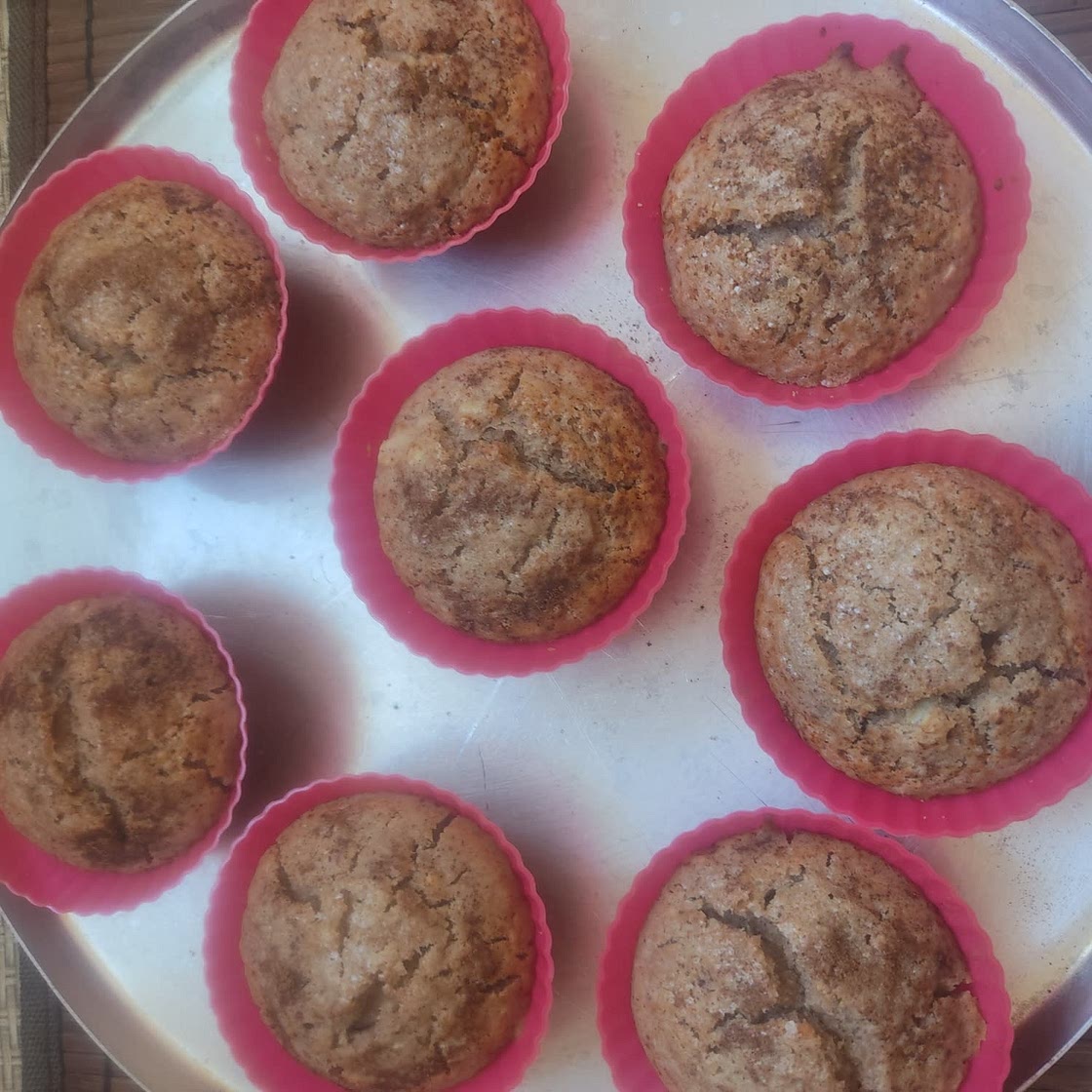 Banana and oats muffins