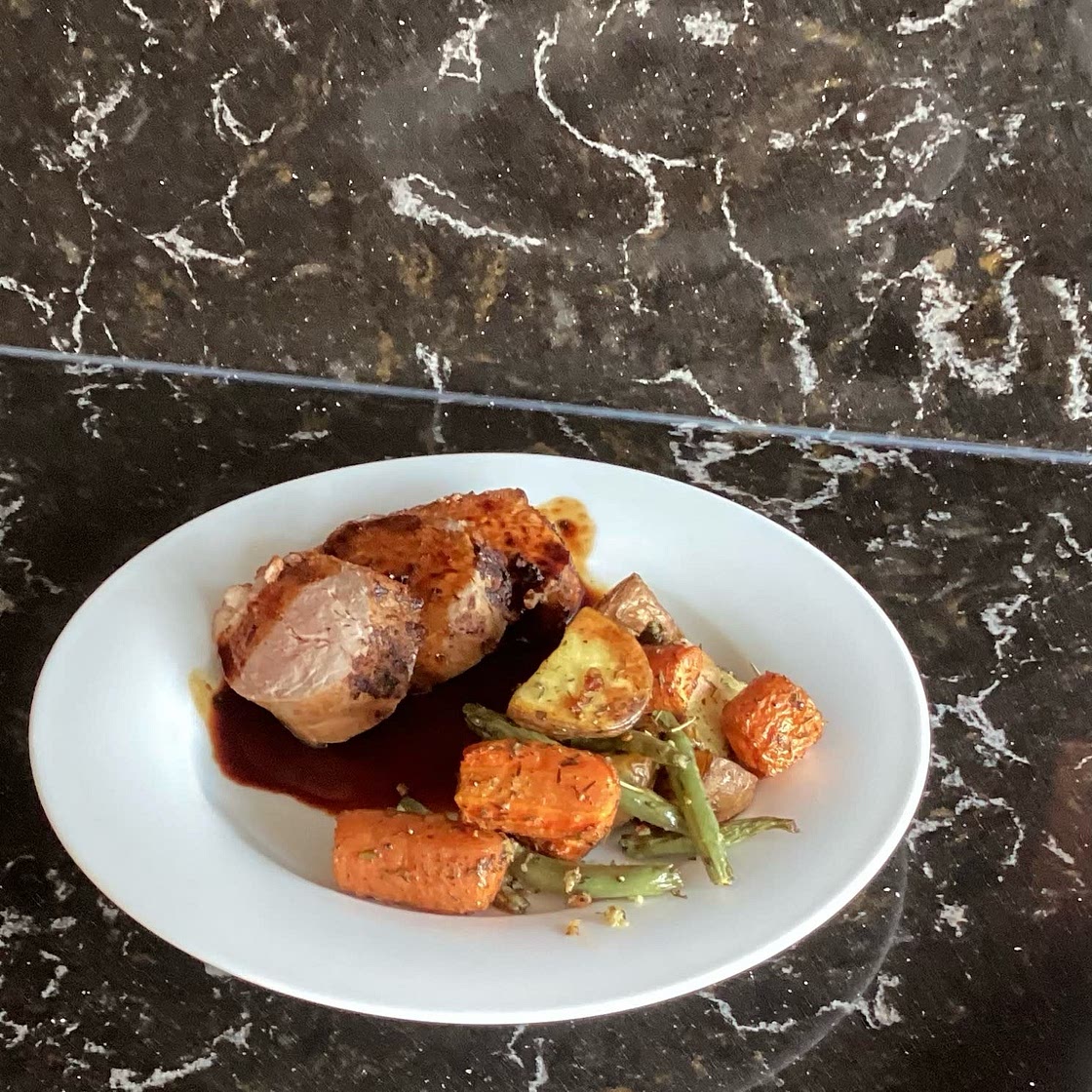 Pork Tenderloin with Honey Garlic Sauce