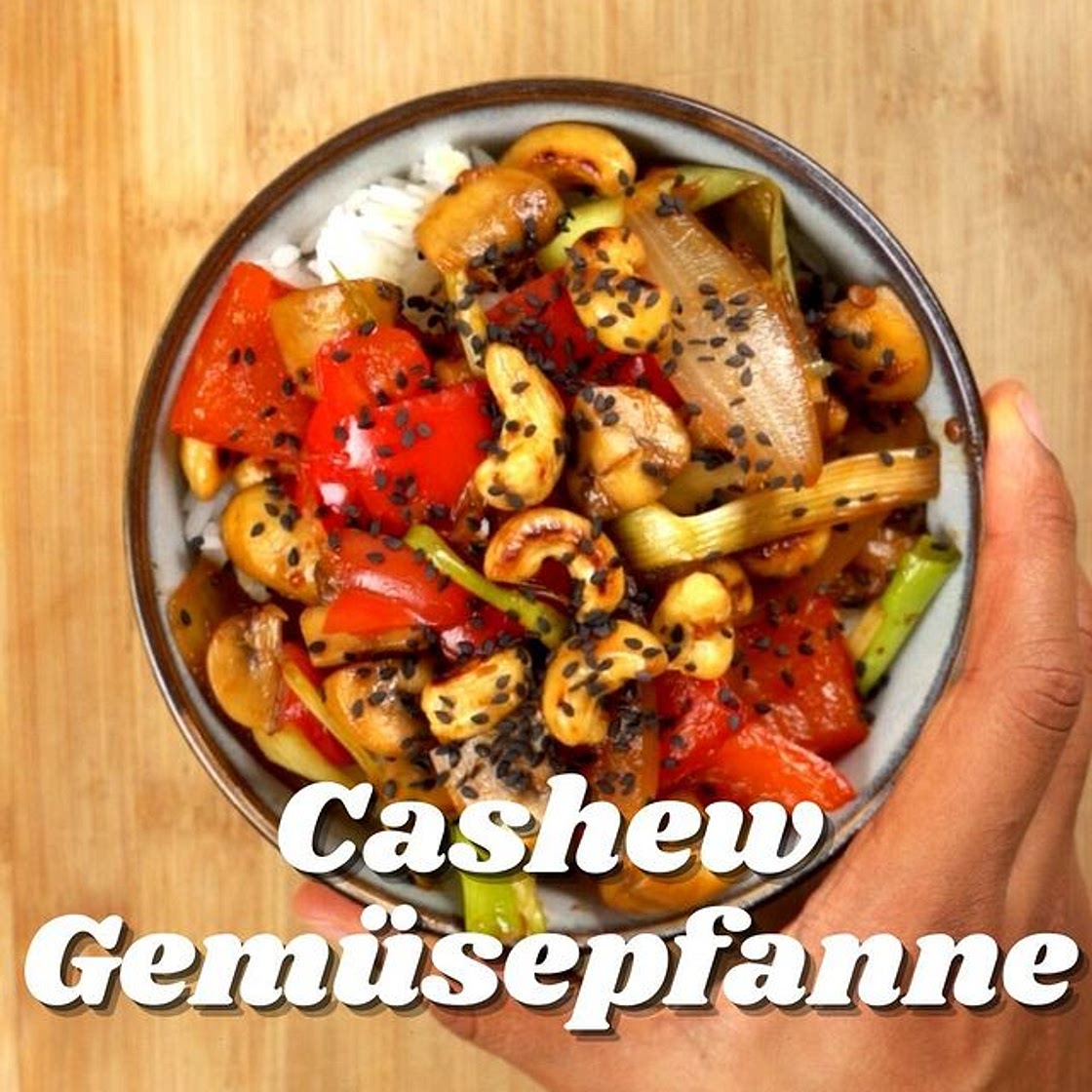 Cashew-Gemüse Pfanne 
