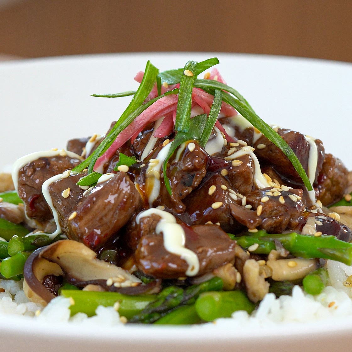 Sweet & Spicy Steak Rice Bowl — Ethan