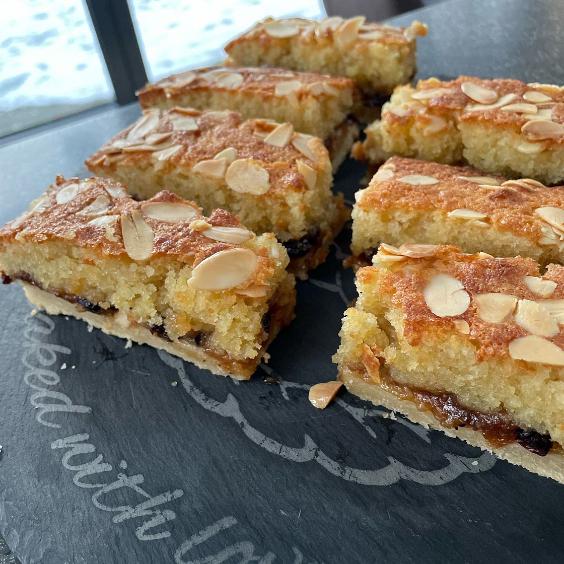 Mince Pie Bakewell Squares
