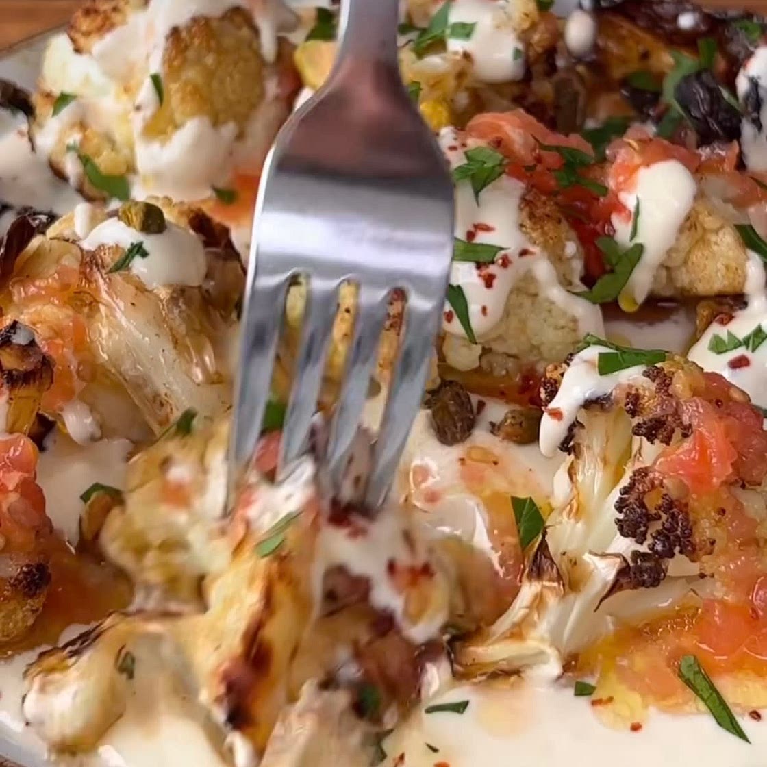 johngs Roasted Cauliflower Salad