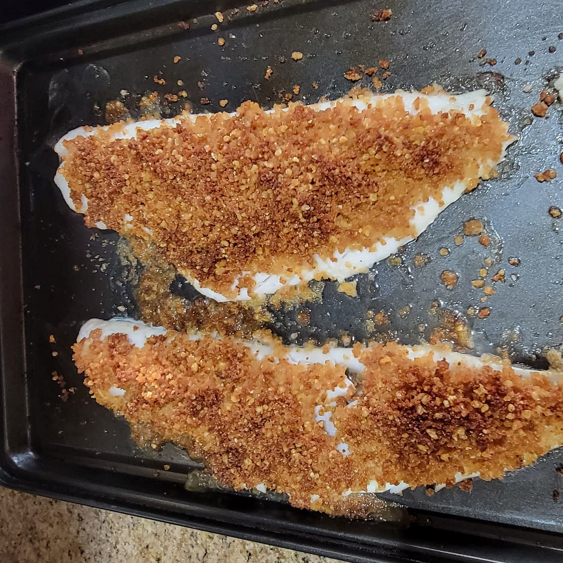 Simple Crumb Topped Oven Baked Haddock