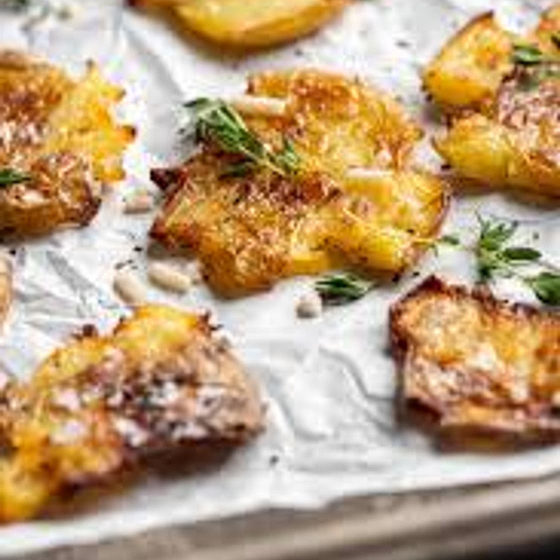 Smashed potatoes