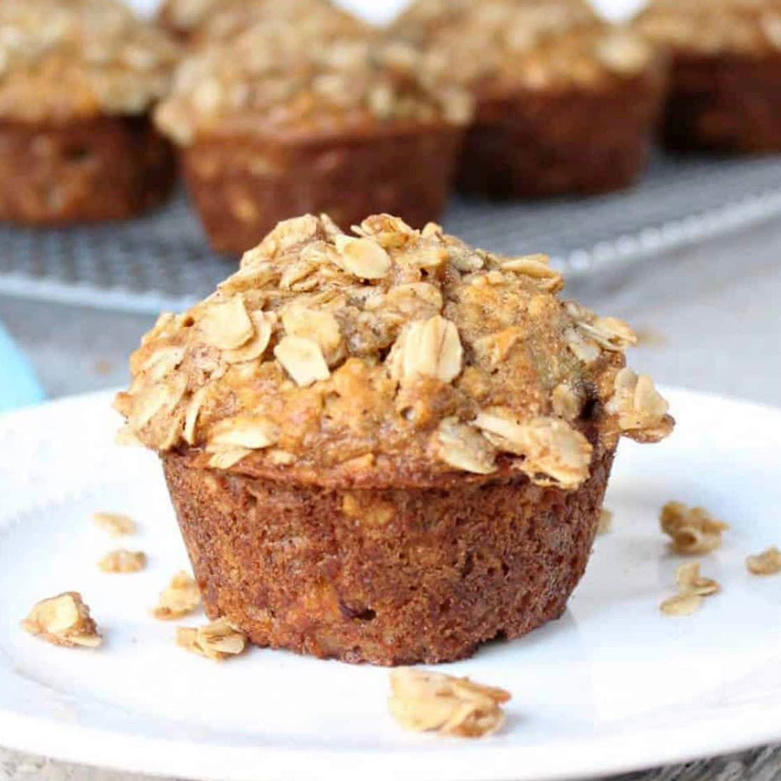 Oatmeal banana muffins