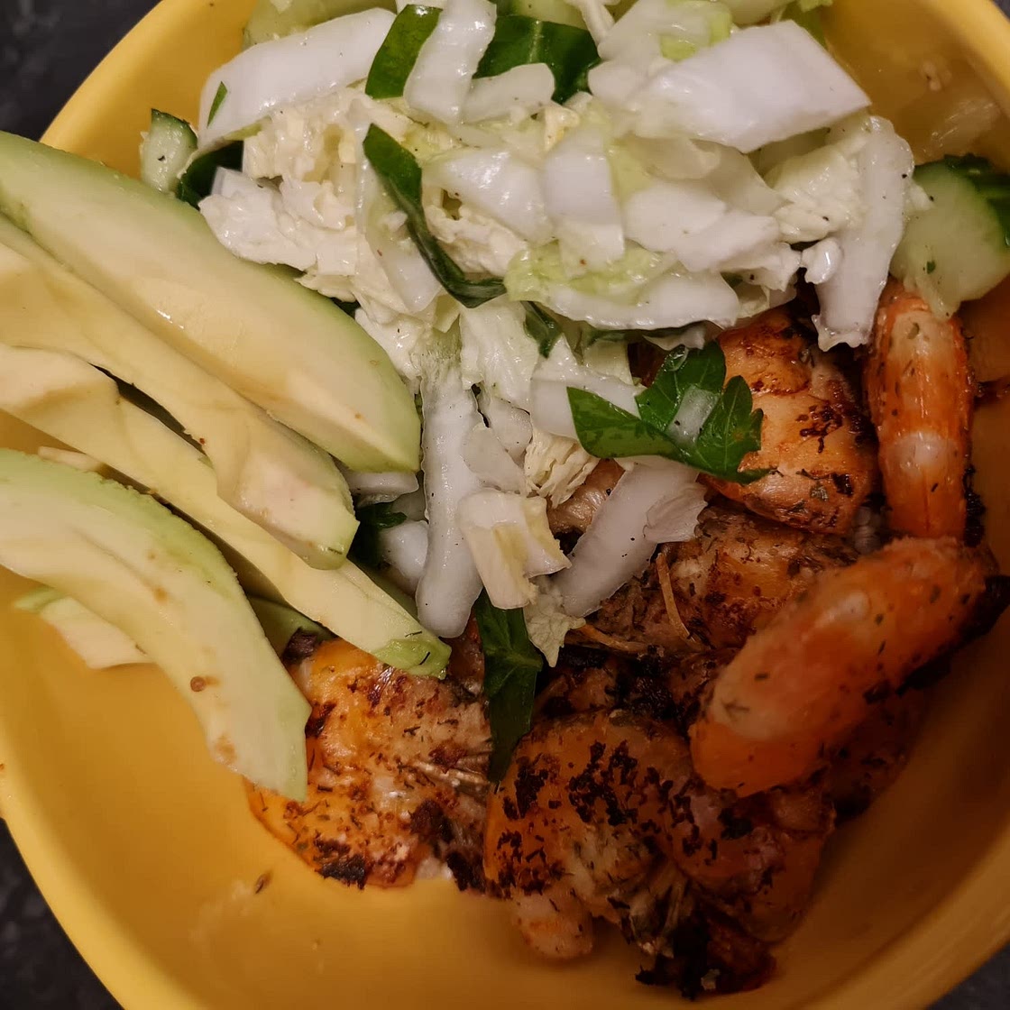 Shrimp Avocado Quinoa Bowls