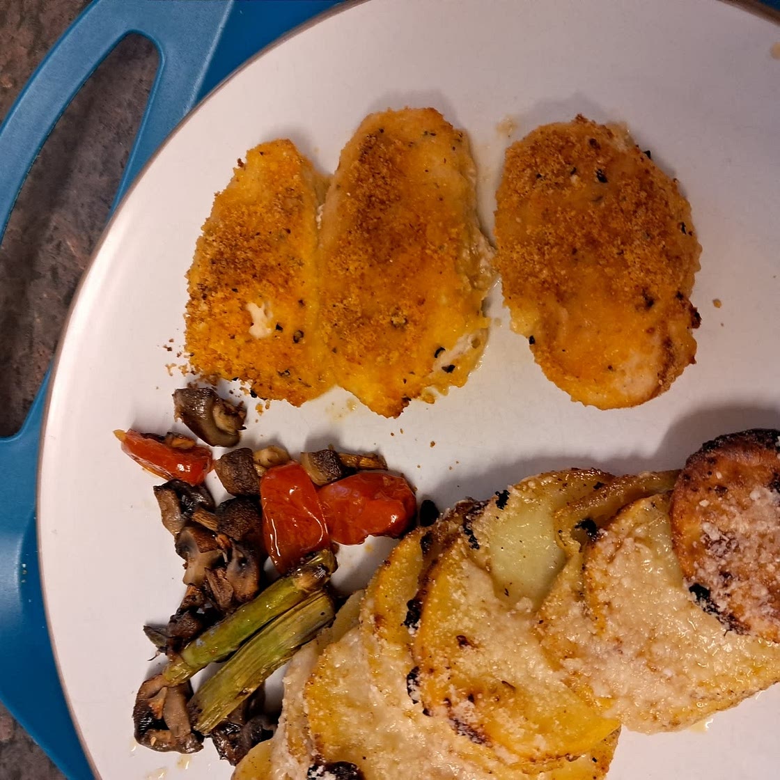 Sheet pan chicken with roasted spring vegetables