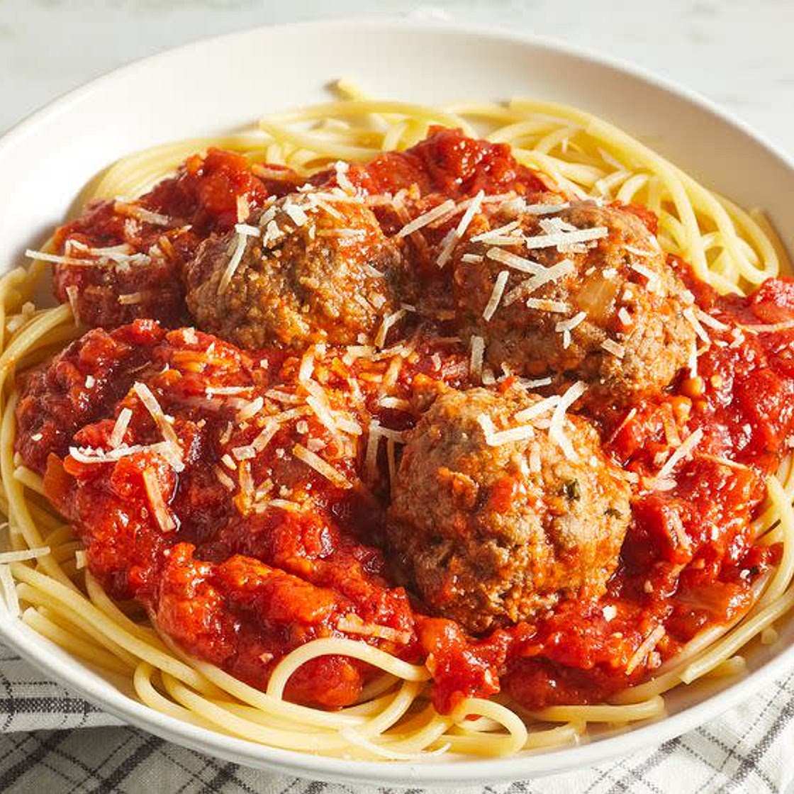 Italian spaghetti Sauce with Meatballs