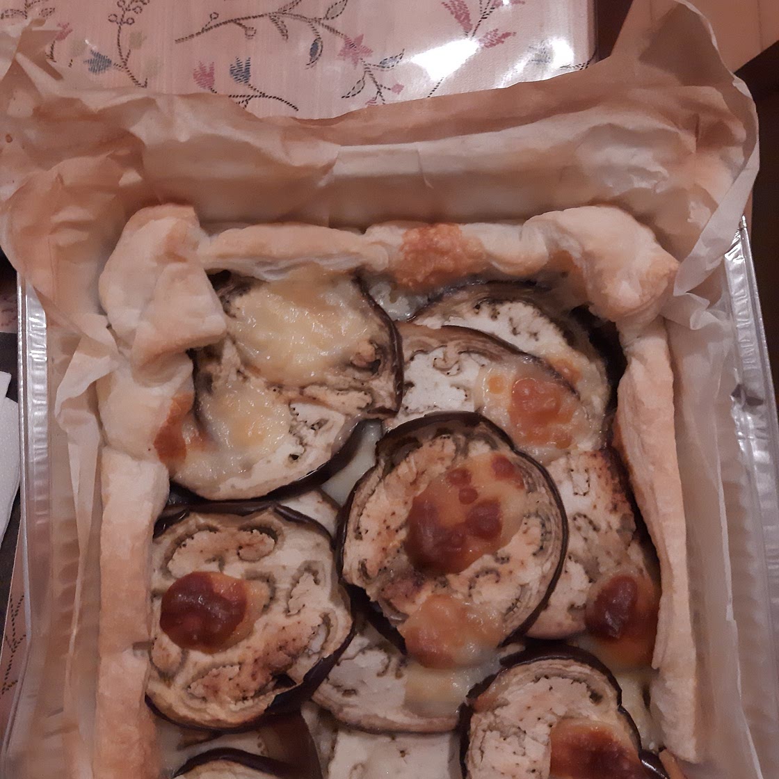 Torta salata melanzane e Asiago