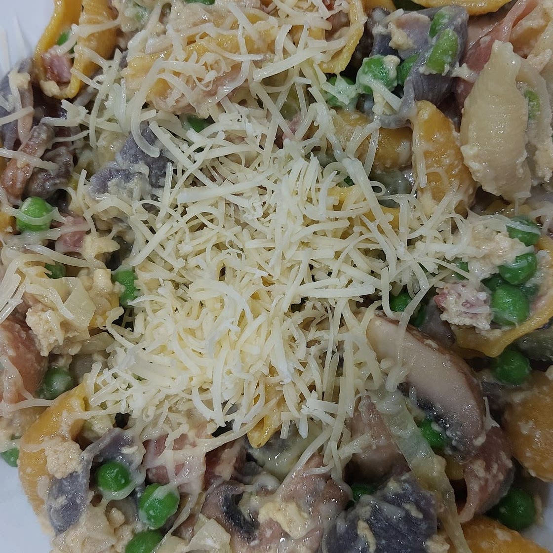 Leek, Pea and Ham Pasta