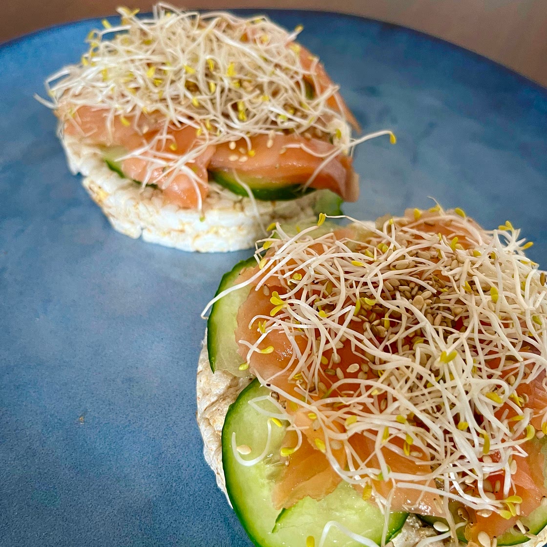 Salmon afternoon snack