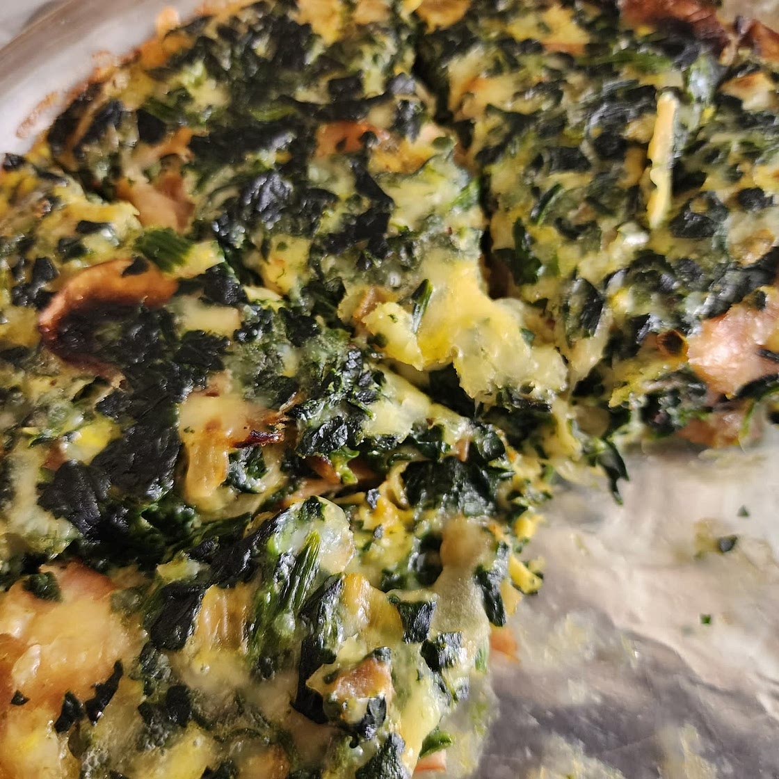 Crustless Spinach Quiche