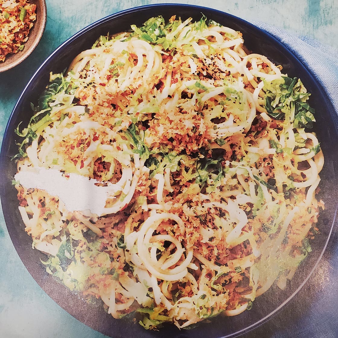 Lemony Spaghetti with Brussel Sprouts