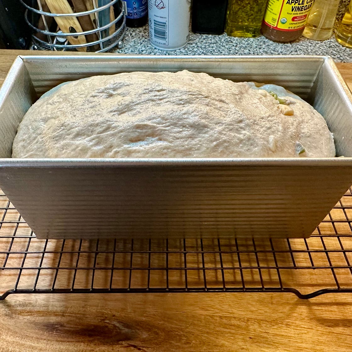Olive, Roasted Garlic, Parmesan, & Sharp Cheddar Bread