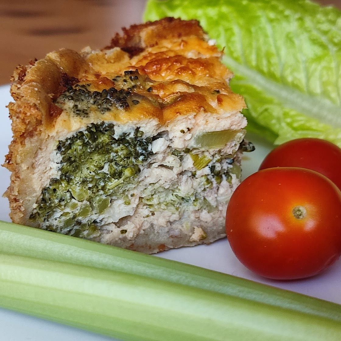 Salmon and Broccoli Quiche