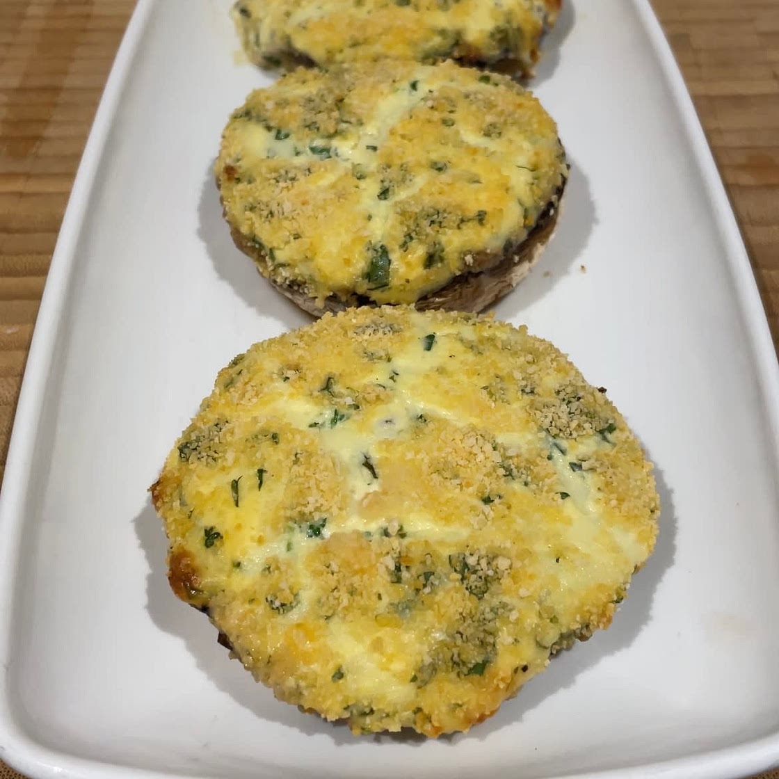 Cheesy Garlic Mushrooms
