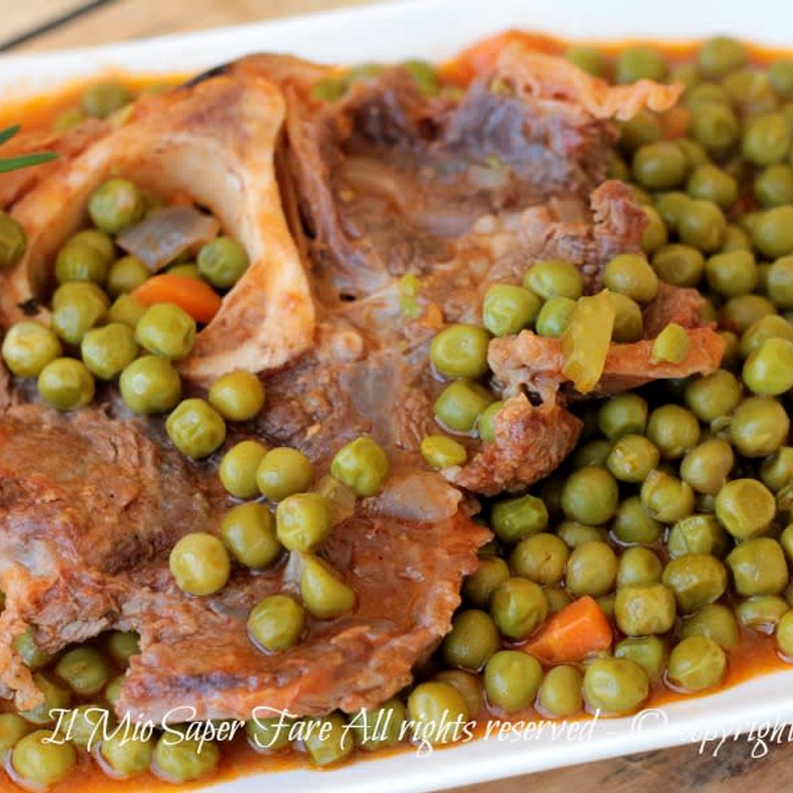 Ossobuchi con piselli
