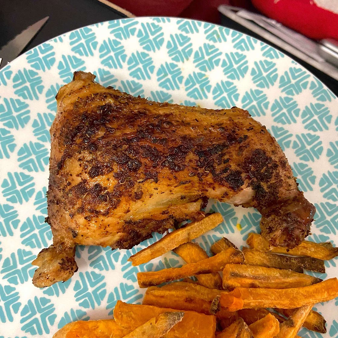 Air Fryer Chicken Leg Quarters