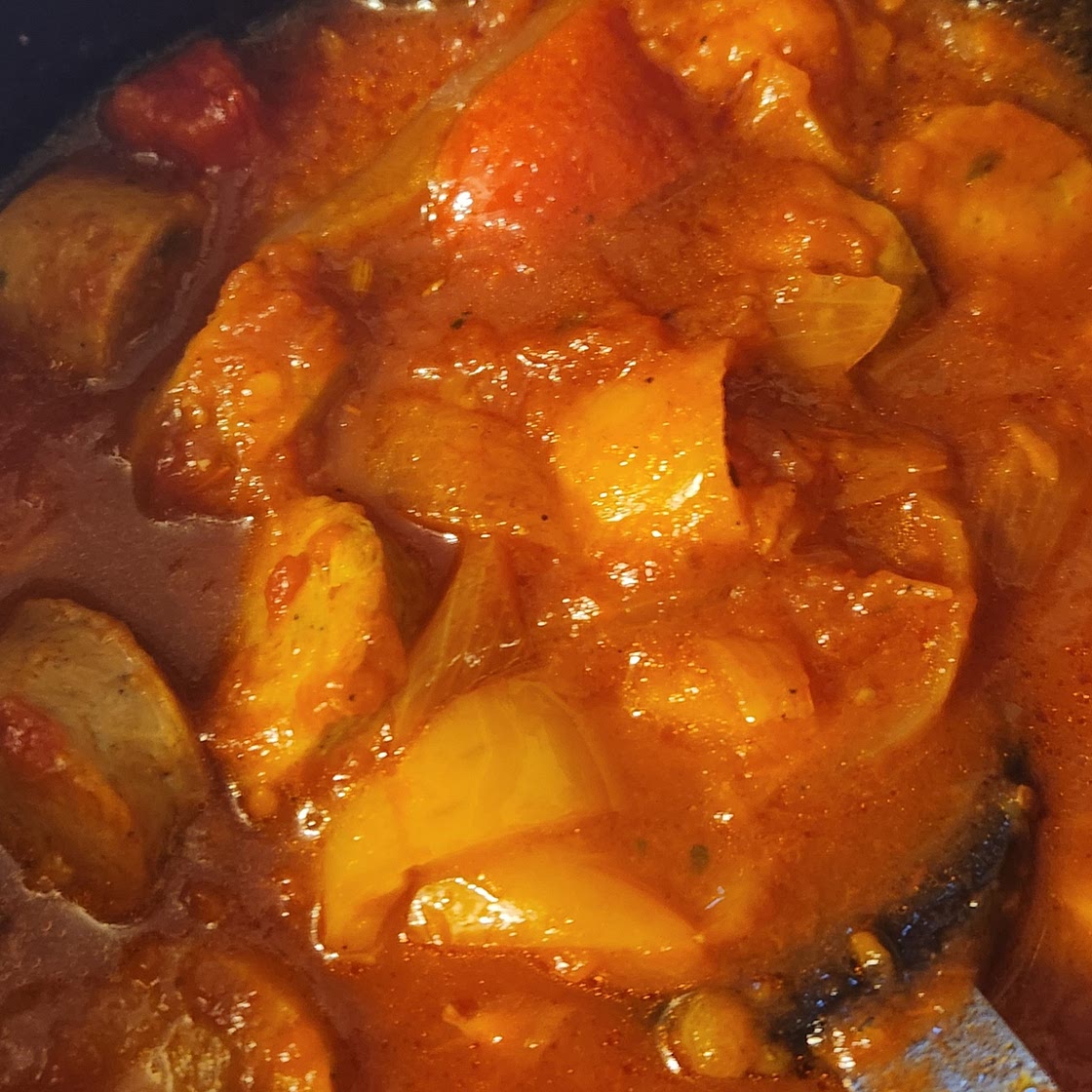 Crock pot Sausage,  peppers and onion