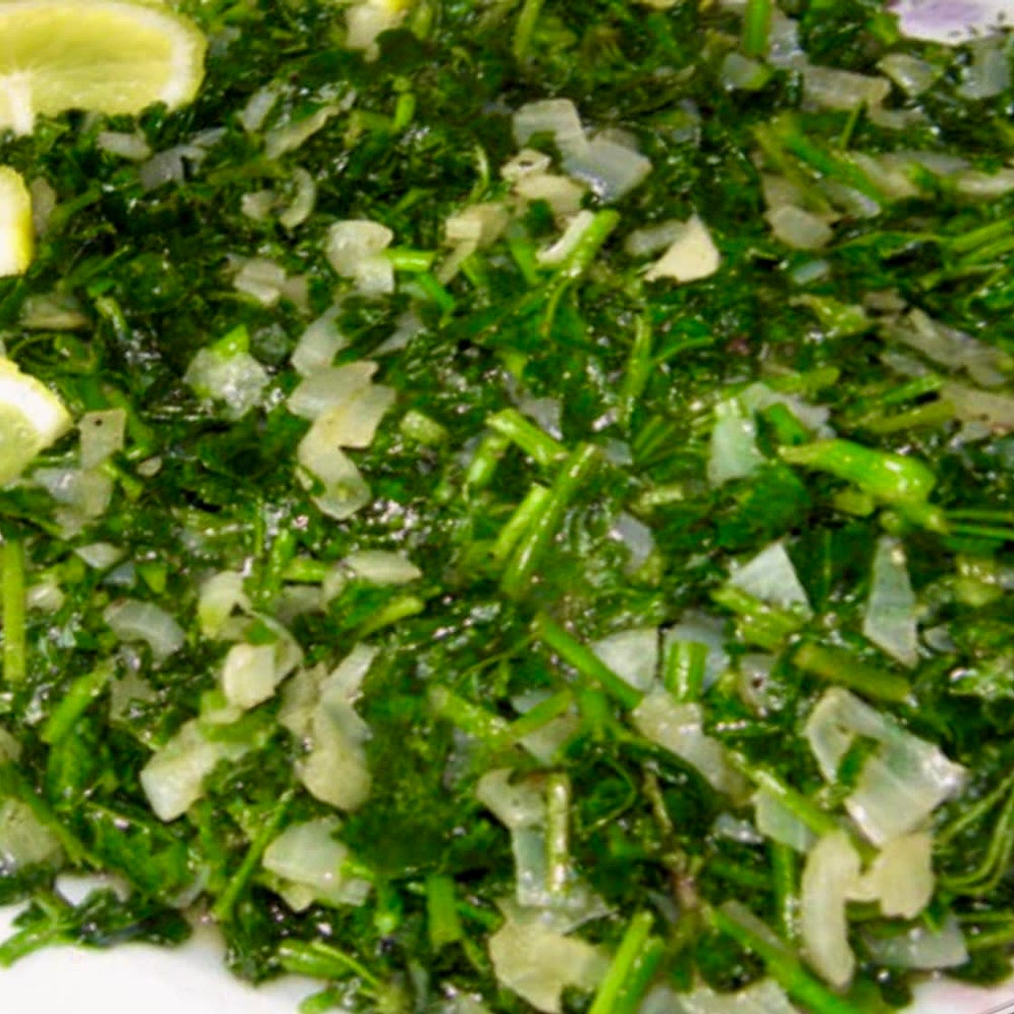 Khubeize Salad or Malva Leaves Salad