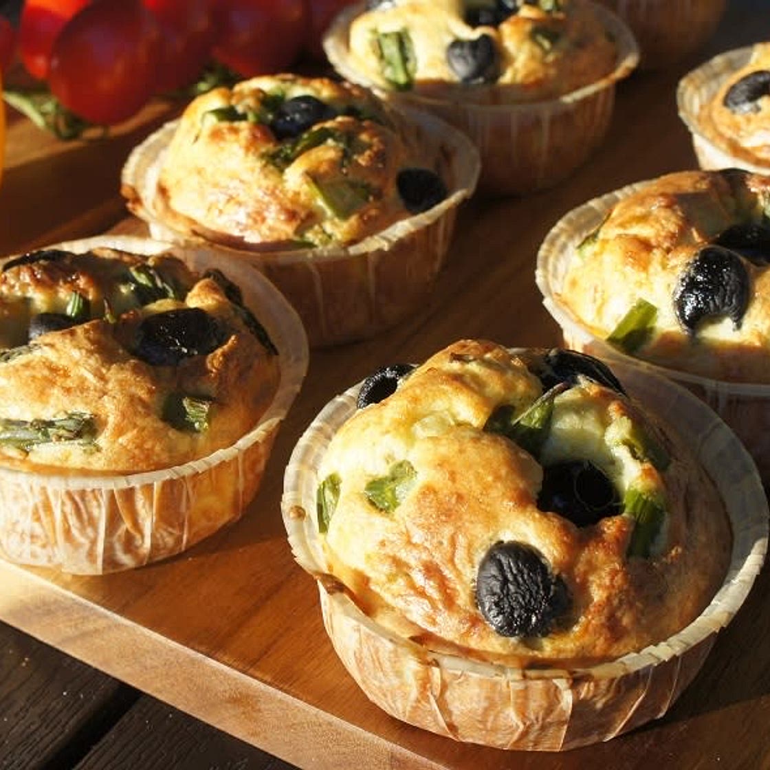 Asparagus and feta egg muffins