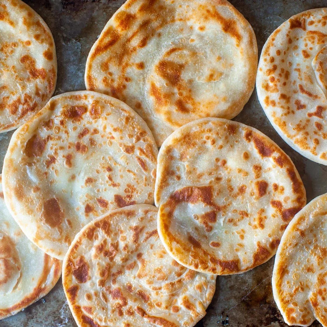 Layered Yogurt Flatbreads