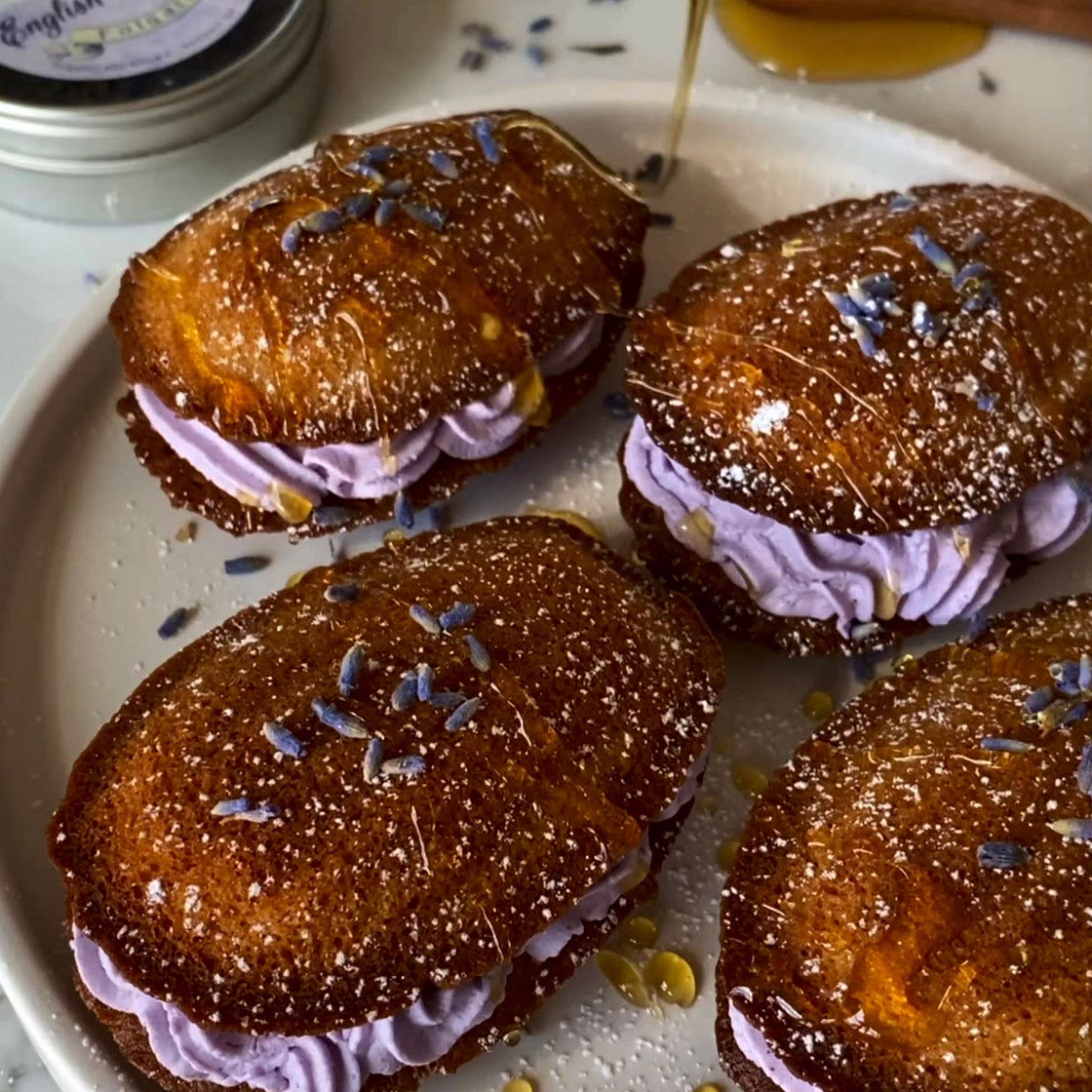Honey Lavender Madeleines