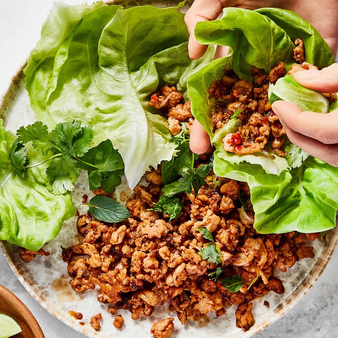 Spicy Chicken Lettuce Wraps