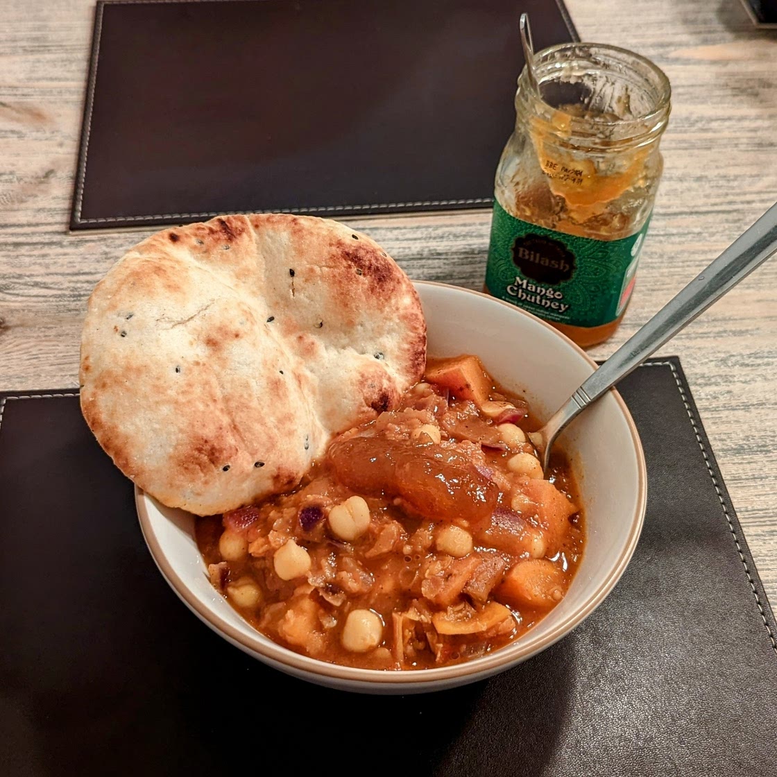 Lentil & sweet potato curry