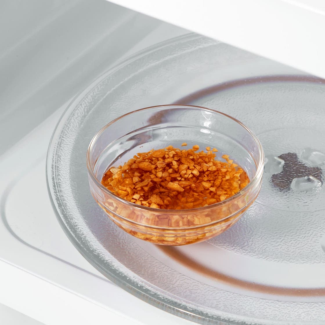 Microwave Fried Garlic from Bon Appetit