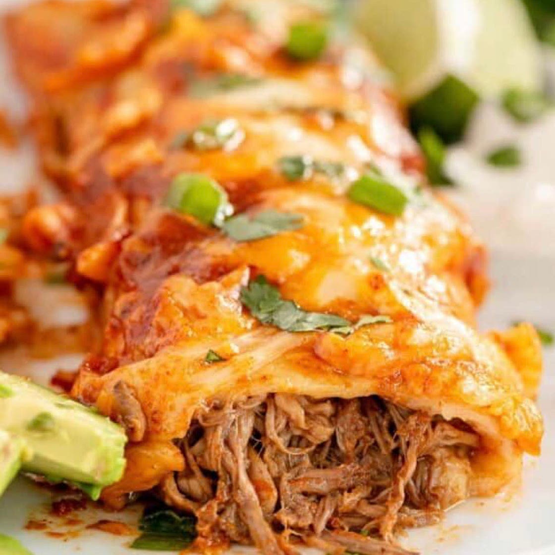Shredded Beef Enchiladas